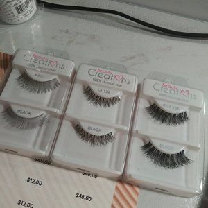 Eyelashes $12 for 3 real human hair